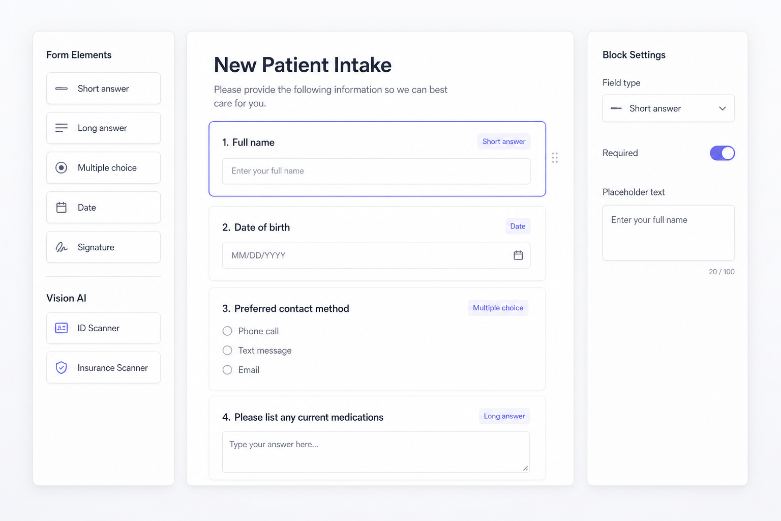 OrthoForms Form Builder