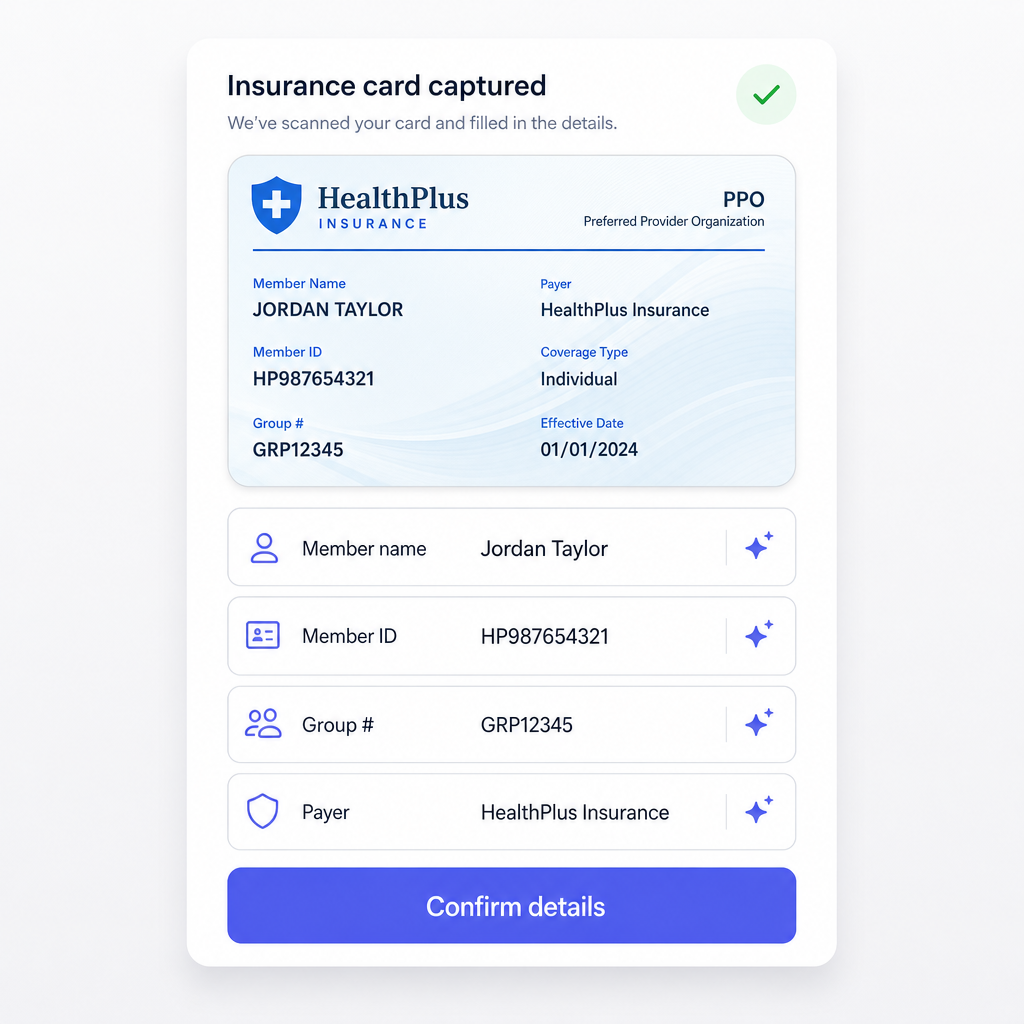 OrthoForms Insurance Scanner