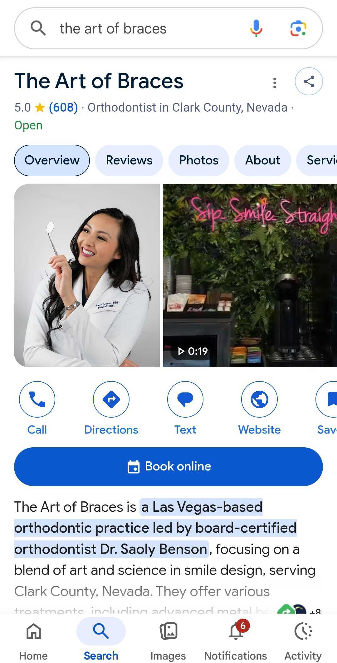 Google Search local scheduling widget entry point